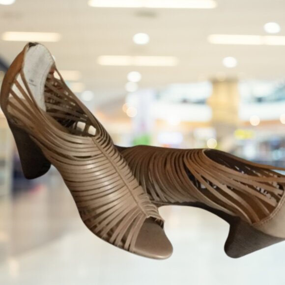 New Peep Toe Sandals Sz 10 - Picture 5 of 5